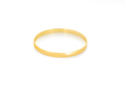 22K gold bangle eclisse curve collection showcasing smooth curved contour and polished finish detail, Chrysus Golds
